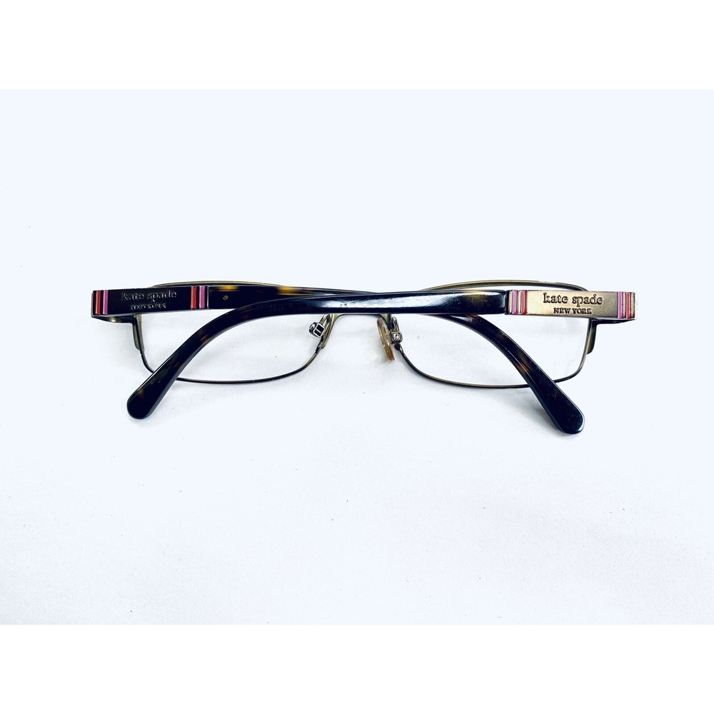 Kate Spade NY Brown Tortoise Metal Cat Eye Eyeglasses Averil 0RX3 51 16 135 - Picture 5 of 11